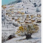 Paisaje nevado de Tresviso, Cantabria