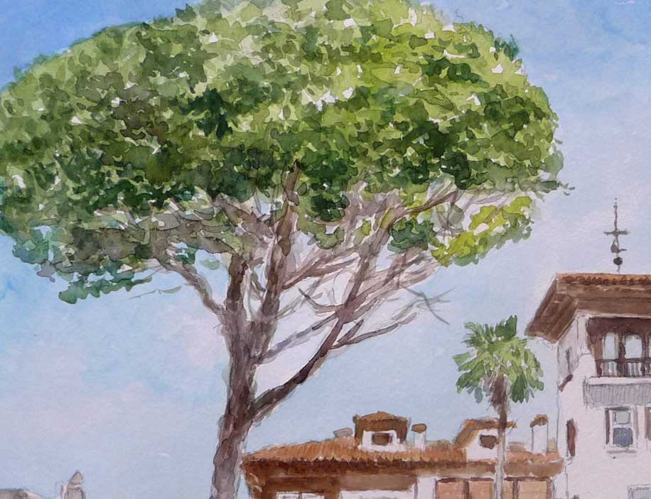 Detalles de la acuarela