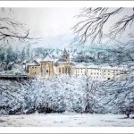 Acuarela de Roncesvalles, Navarra