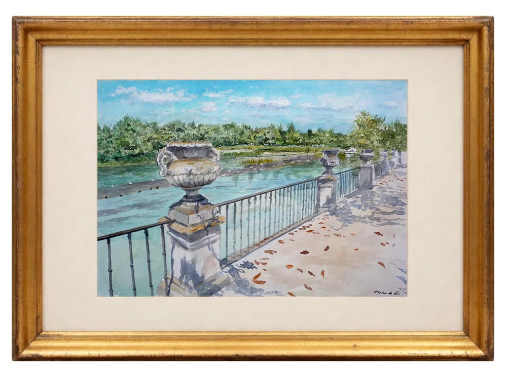 Cuadro en acuarela de Aranjuéz