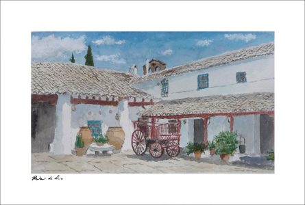 Acuarela de una venta en Puerto Lápice