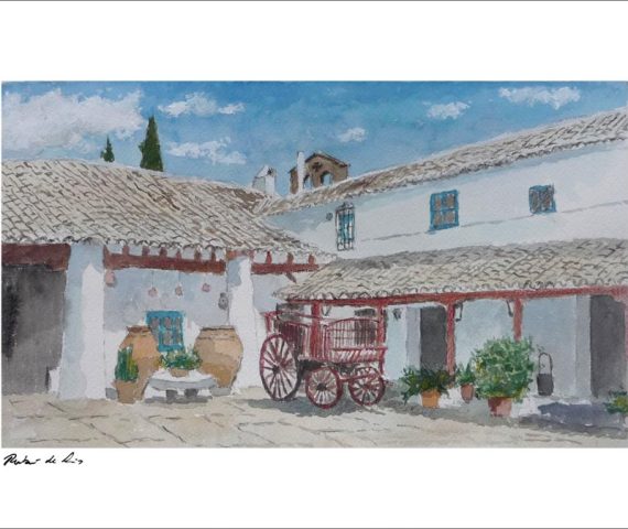 Acuarela de una venta en Puerto Lápice