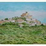 Paisaje de Ujué, Navarra