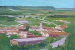Cuadro al oleo de un paisaje de Portillo en Valladolid.