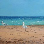 Gaviotas en la playa