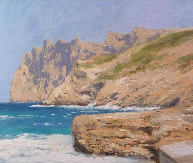 Cuadro de una vista desde la Cala de Sant Vicent
