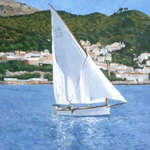 Cuadro al oleo de Alcudia, Mallorca Oleo de Alcudia, Mallorca