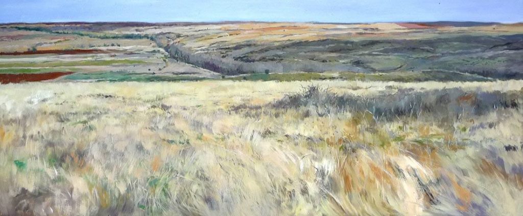 Paisaje de Soria al óleo
