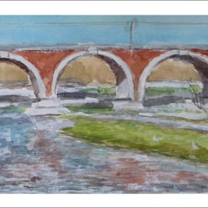Acuarela del Puente de los Franceses, Madrid