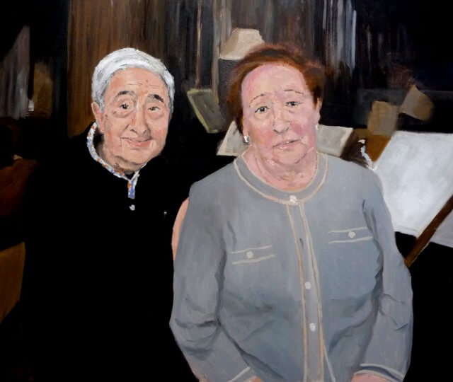 Retrato de una pareja de abuelos