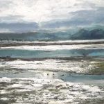 Cuadro al óleo de las marismas de Santoña