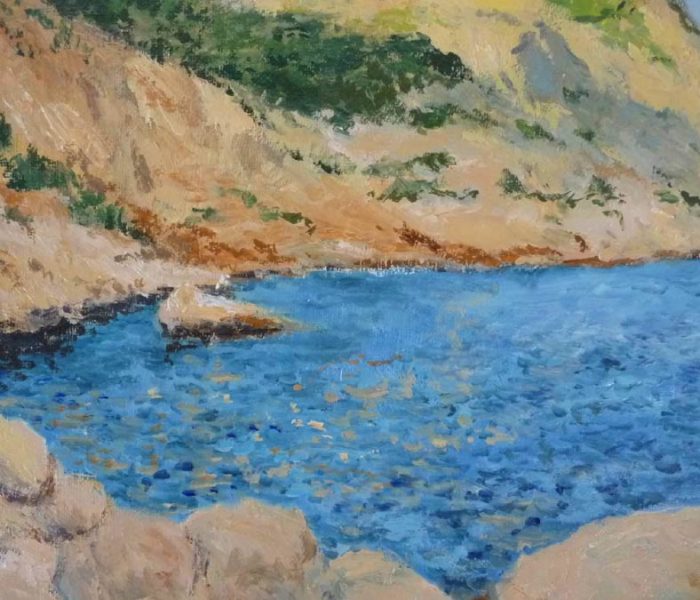 Detalle ampliado del cuadro de Jávea