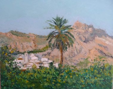 Cuadro de un paisaje del Valle de Ricote, Murcia