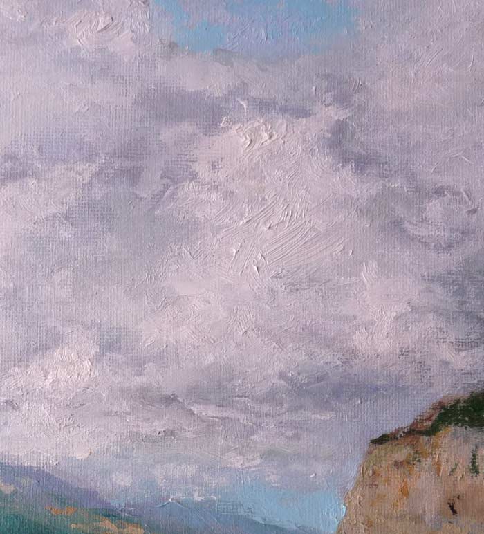 Cuadro de un paisaje de Ordesa en Huesca del pintor Rubén de Luis