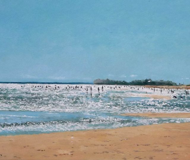 Paisaje de la playa de la Antilla en Huelva