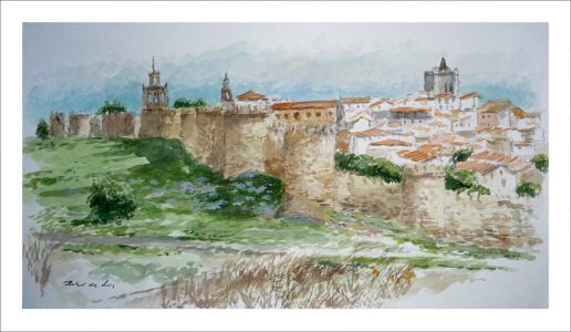 Acuarela de Ávila