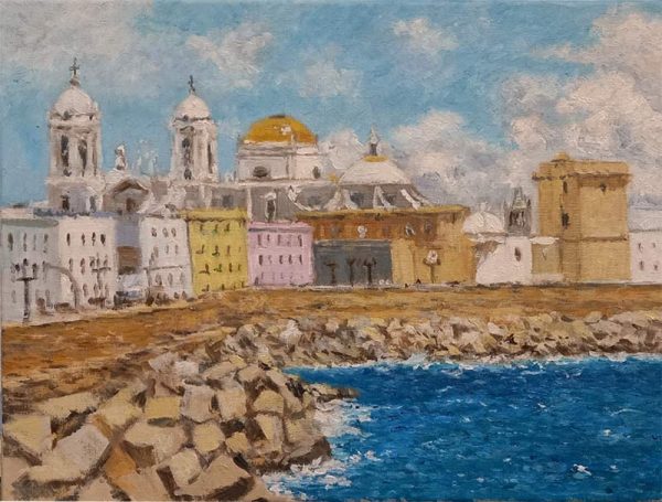 Cuadro al oleo de Cádiz