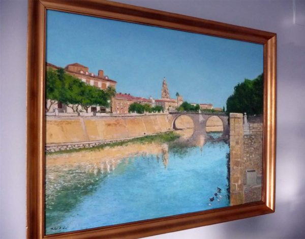 Cuadro al oleo de un paisaje de Murcia - Imagen 3