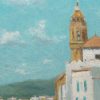 Oleo de un paisaje de Sitges - Imagen 2