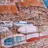 Ampliación en detalle de la Cala Deia en Mallorca