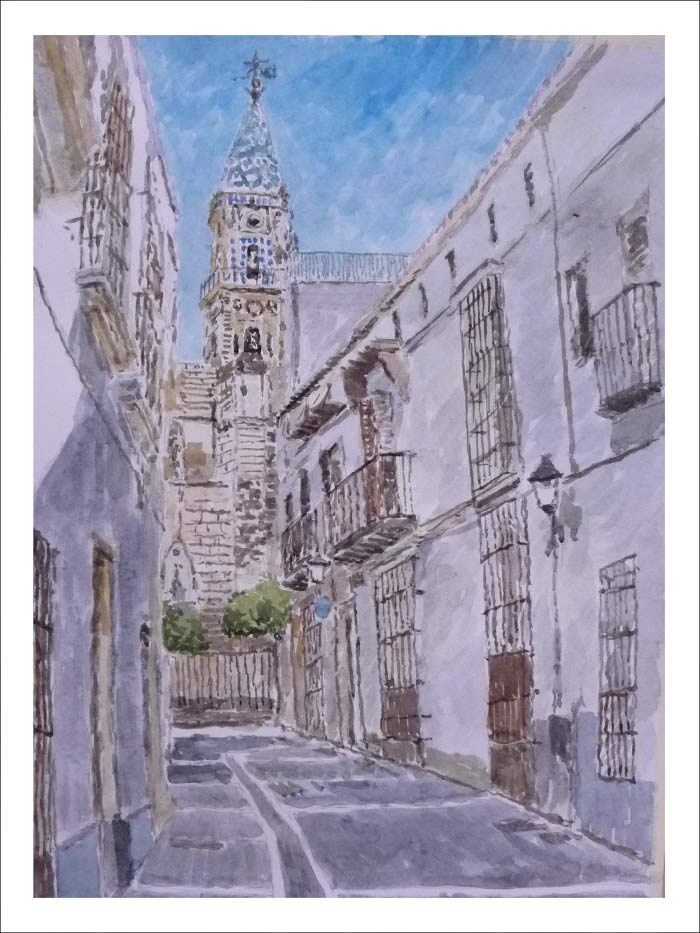 Acuarela de Jerez de la Frontera, Cádiz