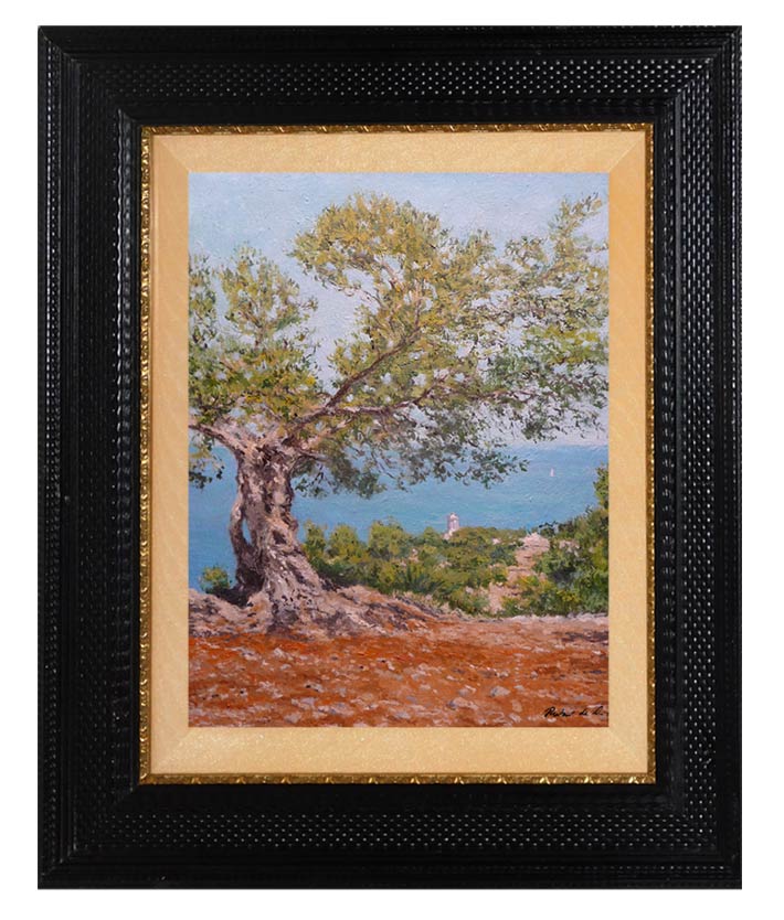 Cuadro de un paisaje de Mallorca en Son Marroig