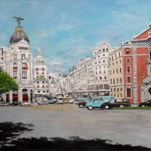 Cuadro de la Gran Vía de Madrid
