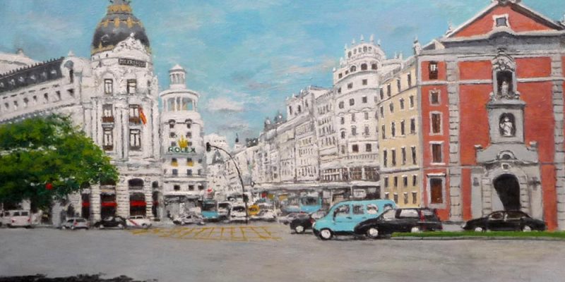 Cuadro de la Gran Vía de Madrid