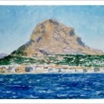 Paisaje del Montgó desde la costa de Dénia