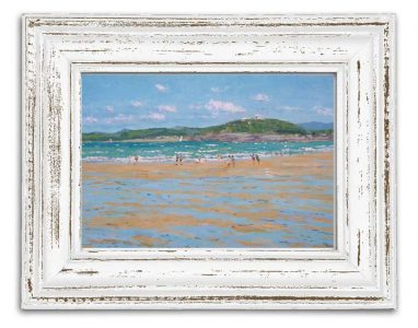 Cuadro al oleo enmarcado de Santander