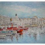 Paisaje del puerto de A Coruña