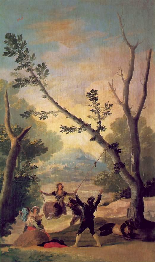 Cuadro, El columpio de Francisco de Goya