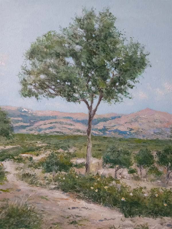 Cuadro de la Pedriza en Madrid del pintor Rubén de Luis