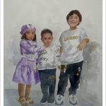 Retrato de tres hermanos