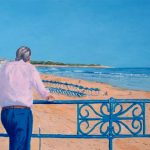 Retrato frente a la playa del Sardinero