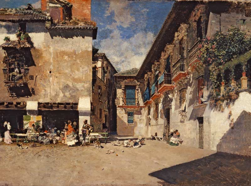 Cuadro del Ayuntamiento de Granada pintado por Mariano Fortuny. 