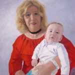 Retrato de una abuela con su nieto