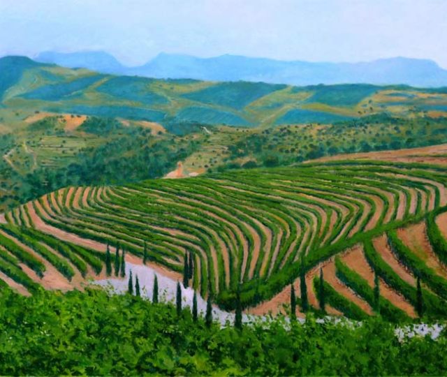 Cuadro al oleo del Priorat