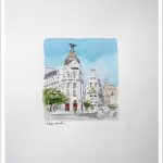 Cuadro de la Gran Vía de Madrid