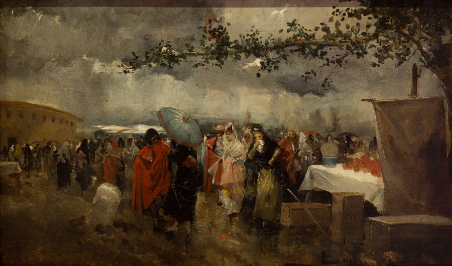 Eugenio Lucas Velázquez. Entrada a la antigua plaza de toros. Eugenio Lucas Velázquez. Entrada a la antigua plaza de toros.