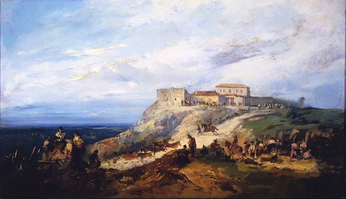 Apartado de toros en la Muñoza. Eugenio Lucas Velázquez Eugenio Lucas Velázquez. Apartado de toros en la Muñoza