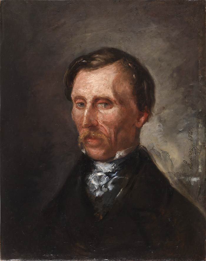 Retrato de Jenaro Pérez Villaamil realizado por Eugenio Lucas Velázquez. Retrato de Jenaro Pérez Villaamil realizado por Eugenio Lucas Velázquez
