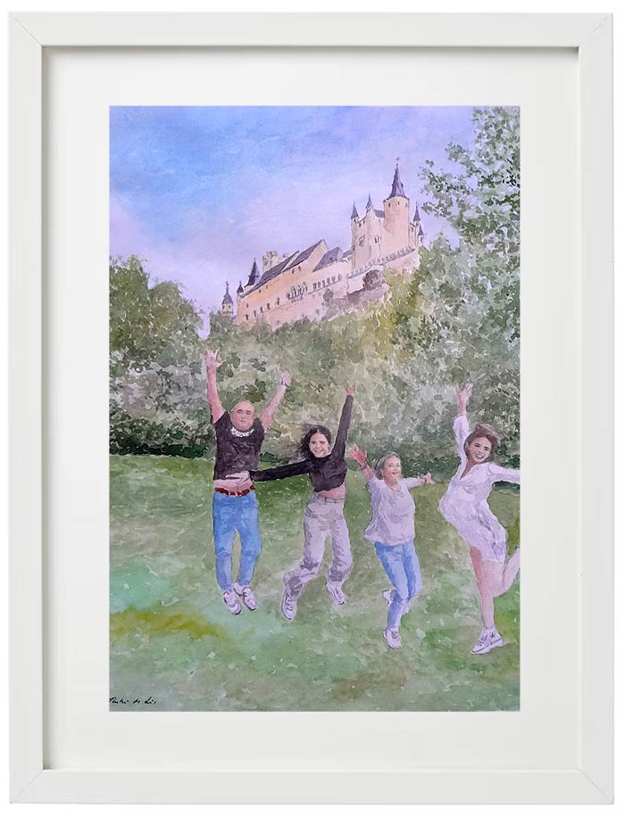 Cuadro de un retrato familiar