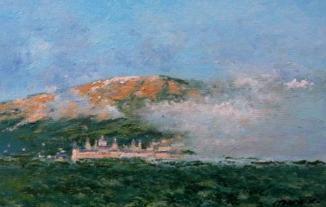 Cuadro al oleo de San Lorenzo del Escorial