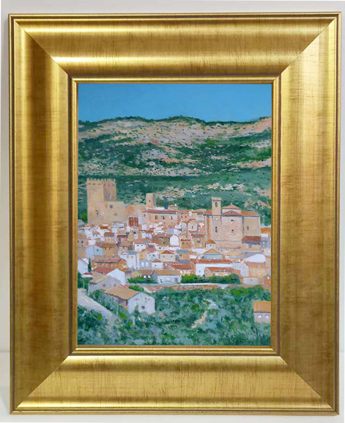 Un cuadro de un paisaje de Moratalla, Murcia