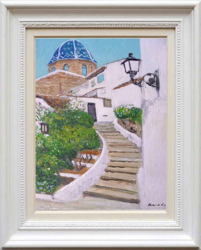 Cuadro al oleo de Altea