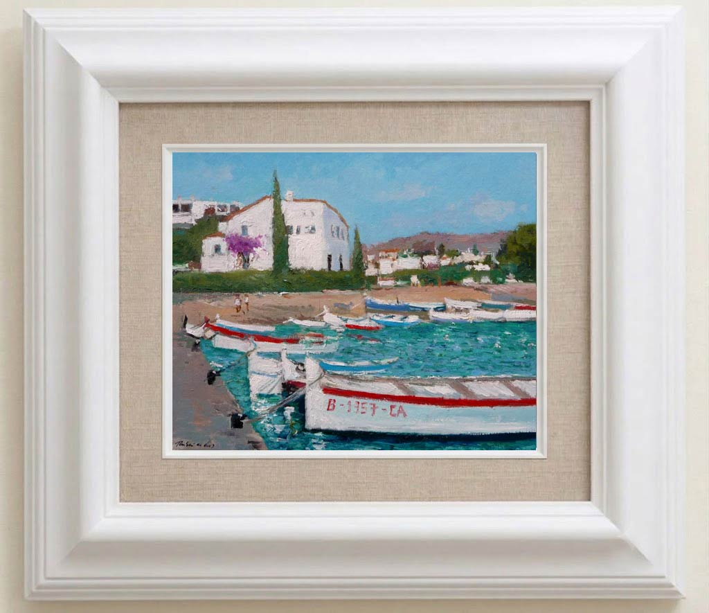 Cuadro al oleo de Port Lligat