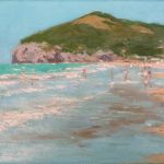 Paisaje de la playa de Berria, Santoña