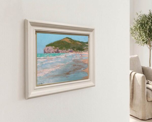 Cuadro de un paisaje de la playa de Berria